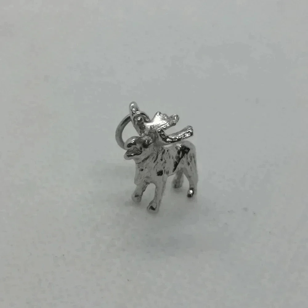 925 moose  pendant